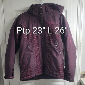 #347 Helly Hansen Purple Snow Winter Jacket sz M